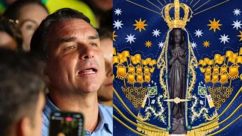 Em Aparecida, Flávio Bolsonaro quase dobra votação de Lula; resultado relembra força eleitoral de Jair Bolsonaro na cidade da Padroeira