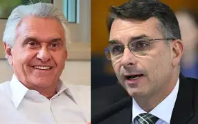 Ronaldo Caiado declara apoio a Flávio Bolsonaro no segundo turno e promete trabalhar pela candidatura