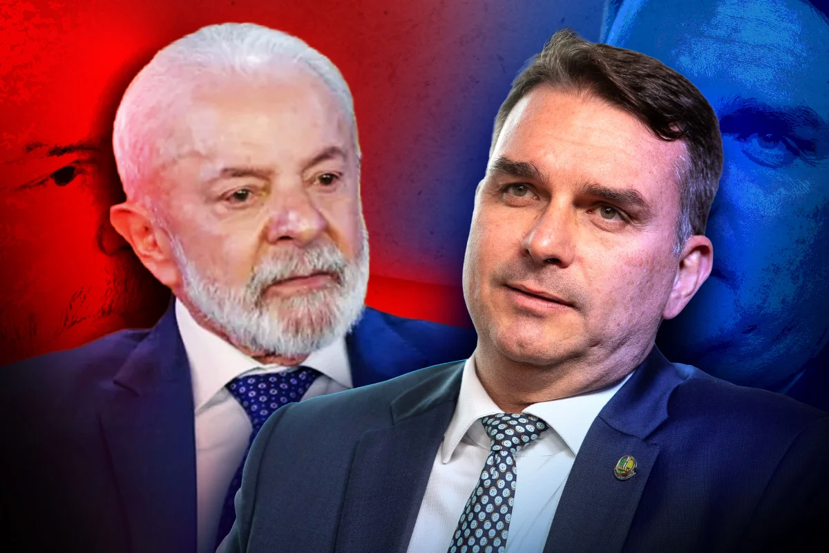 Datafolha aponta Lula com 48% e Flávio com 45% no 2º turno, mas diferença está dentro da margem de erro Datafolha aponta Lula com 48% e Flávio com 45% no 2º turno, mas diferença está dentro da margem de erro