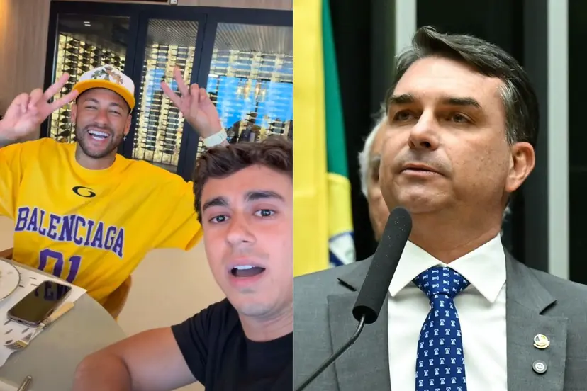 Neymar Jr. e Nikolas Ferreira fazem vídeo em apoio a Flávio Bolsonaro; brincadeira com o número 22 movimenta as redes sociais